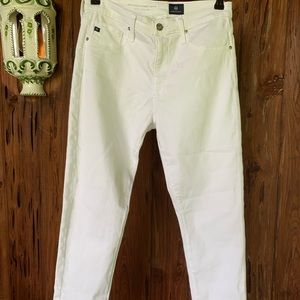 AG Adriano Goldschmied white jeans